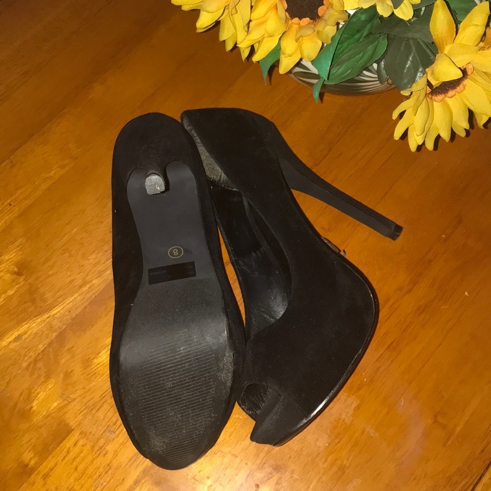 Styluxe platform peep toe heel